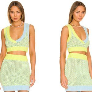 Jacinda Cropped Sweater Vest and Skirt Set